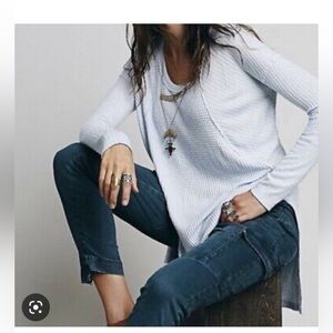 FREE People oversized lightweight scoop neck sweater xs